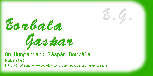 borbala gaspar business card